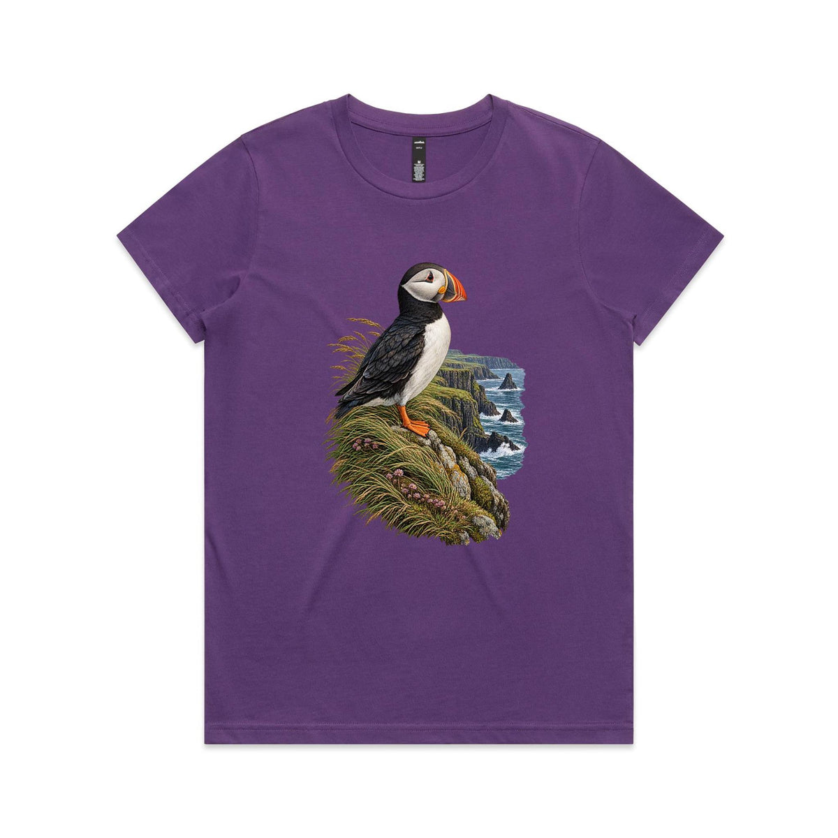 Women's Puffin Coastal Graphic T-shirt | Earthfolk