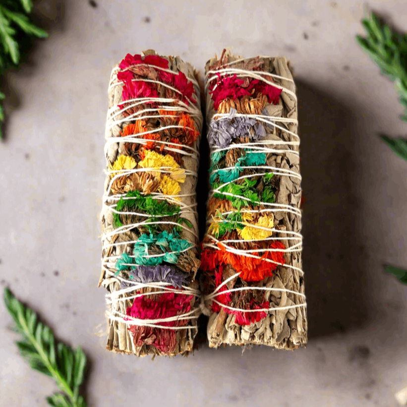 Chakra White Sage Smudge Stick - The Crescent Moon