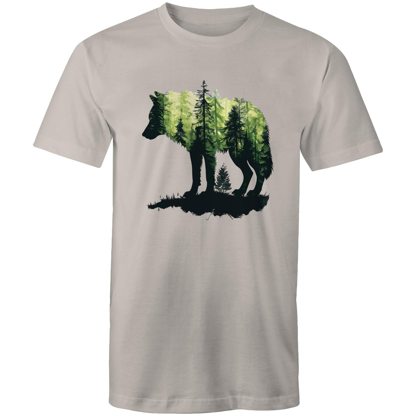 Men's Earthfolk T shirt Forest Wolf