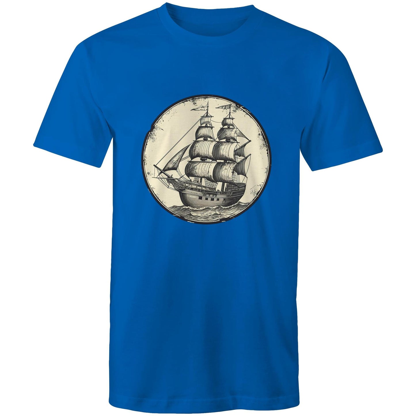 Men's Earthfolk T shirt - Tall Ship Graphic T-shirt