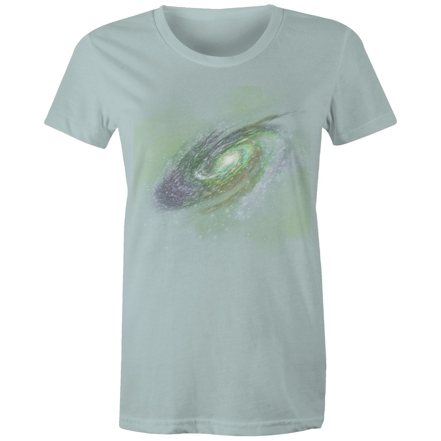 Women's Earthfolk Printed T shirt - Green Galaxy