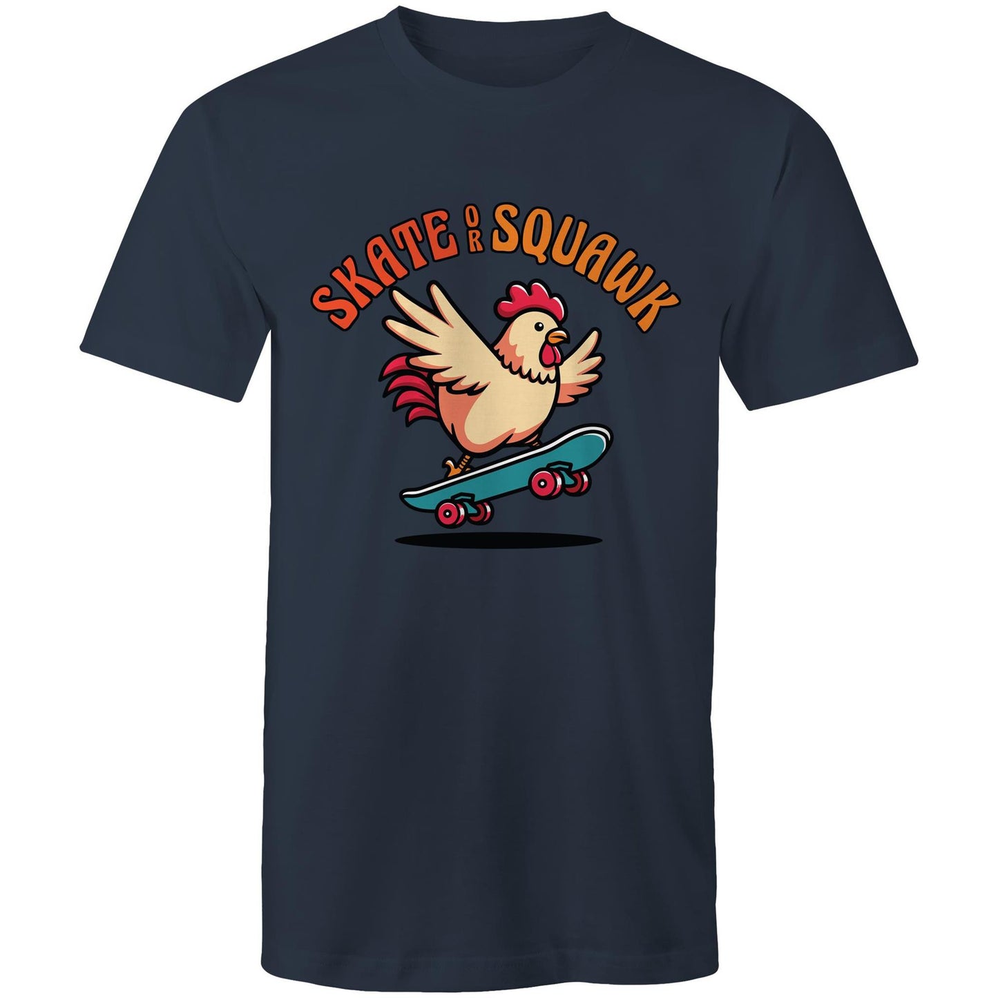 Men's Chicken T-Shirt | Funny Skateboard Graphic Tee