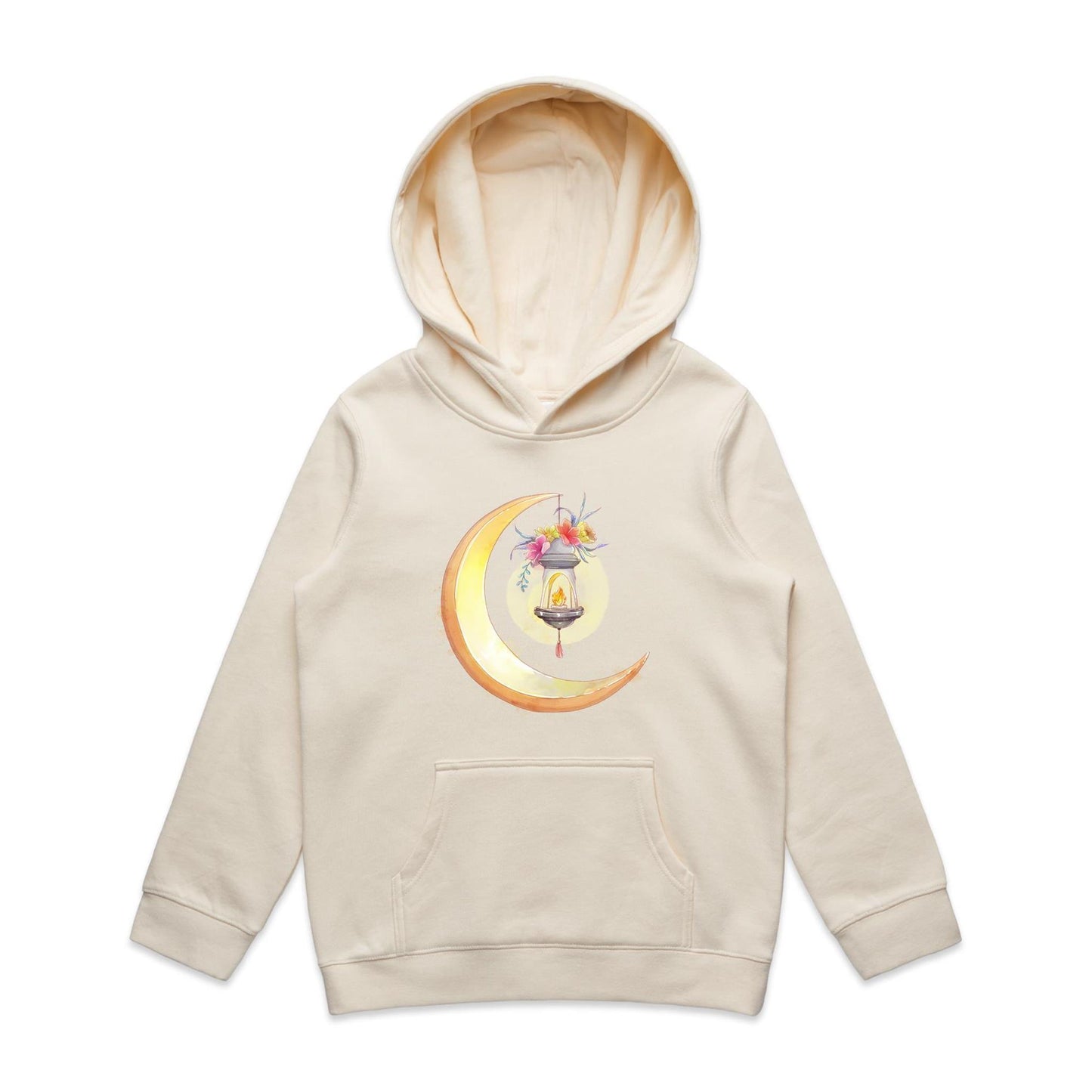 Kids Earthfolk Hoodie - Lantern Moon - The Crescent Moon