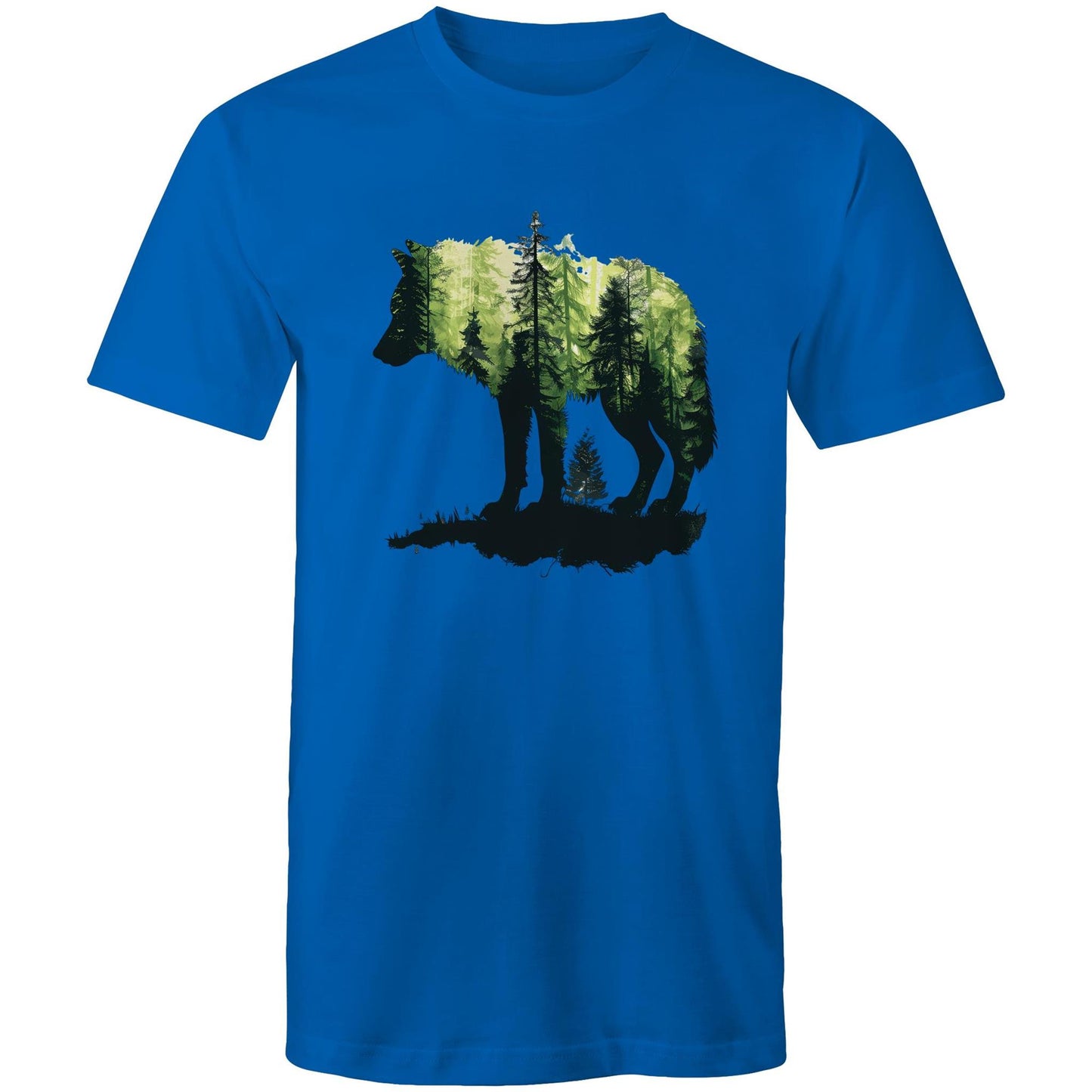 Men's Earthfolk T shirt Forest Wolf