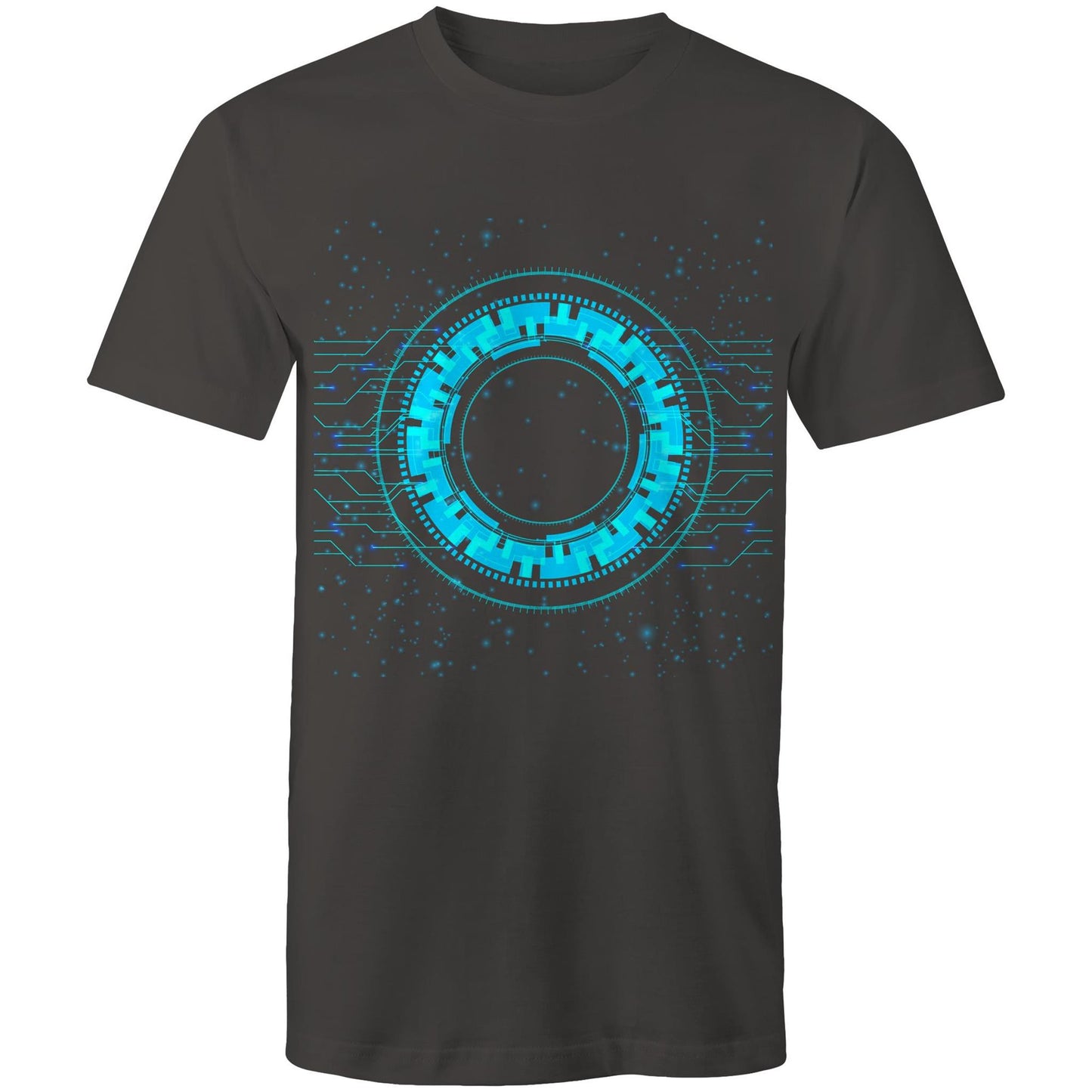 Men's Earthfolk T shirt - Reality of Technology - The Crescent Moon