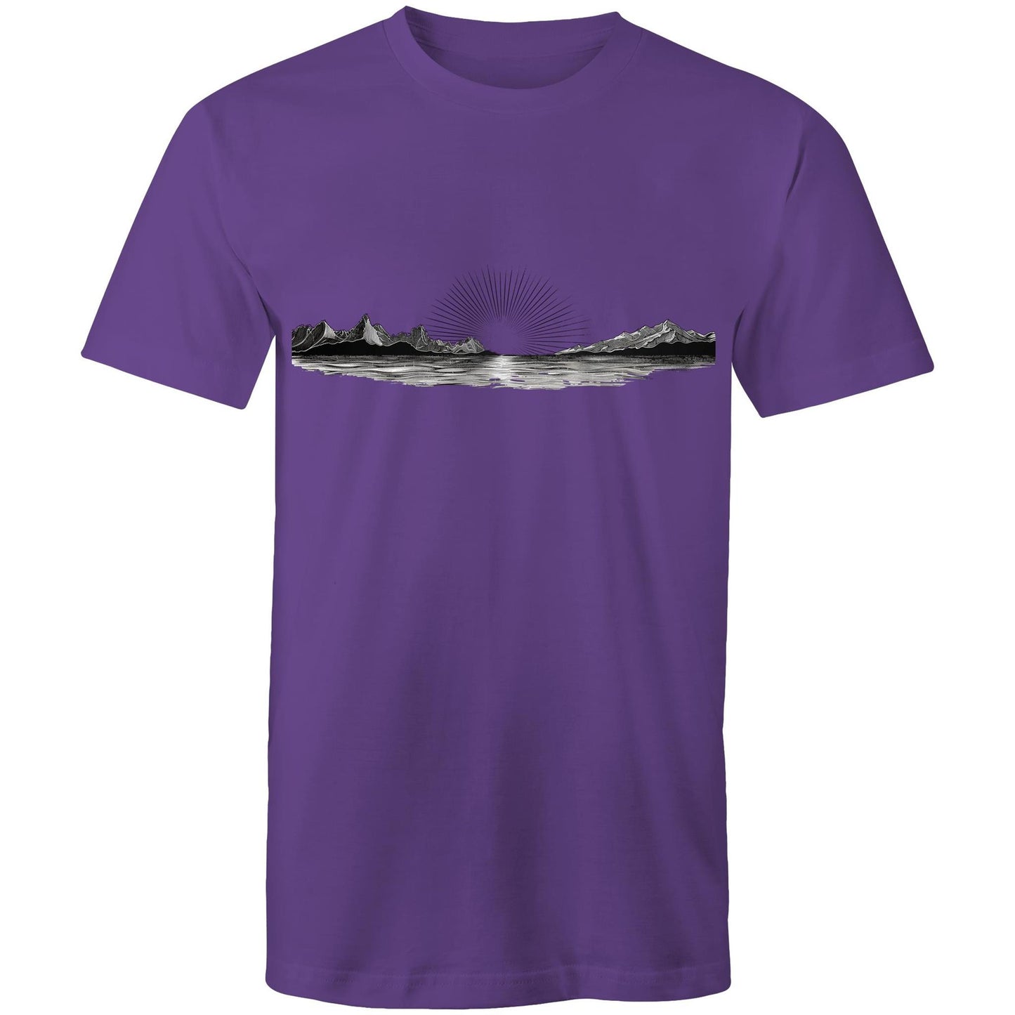 Men's Sunrise Graphic T-Shirt | Dawn Nature Print Tee