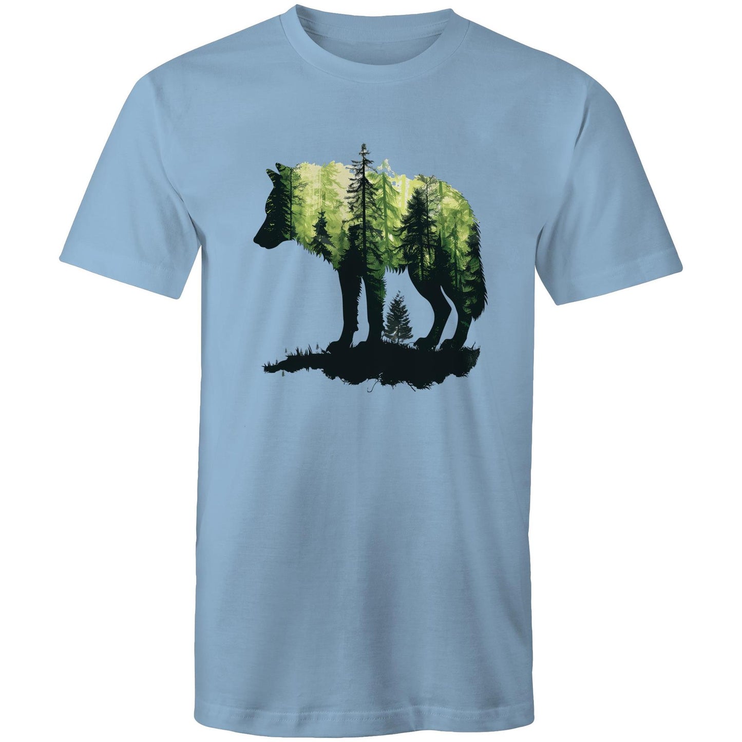 Men's Earthfolk T shirt Forest Wolf