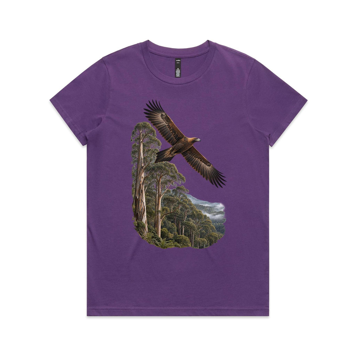 Women's Wedge Tail Eagle Graphic Printed T-shirt