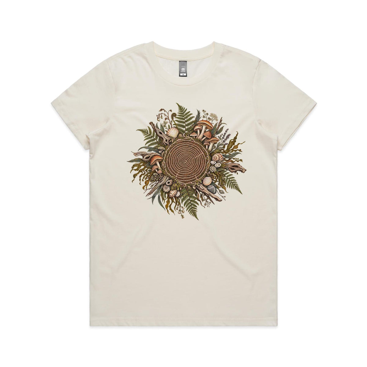 Women's Living Spiral Graphic T-Shirt | Earthfolk Nature T-shirts
