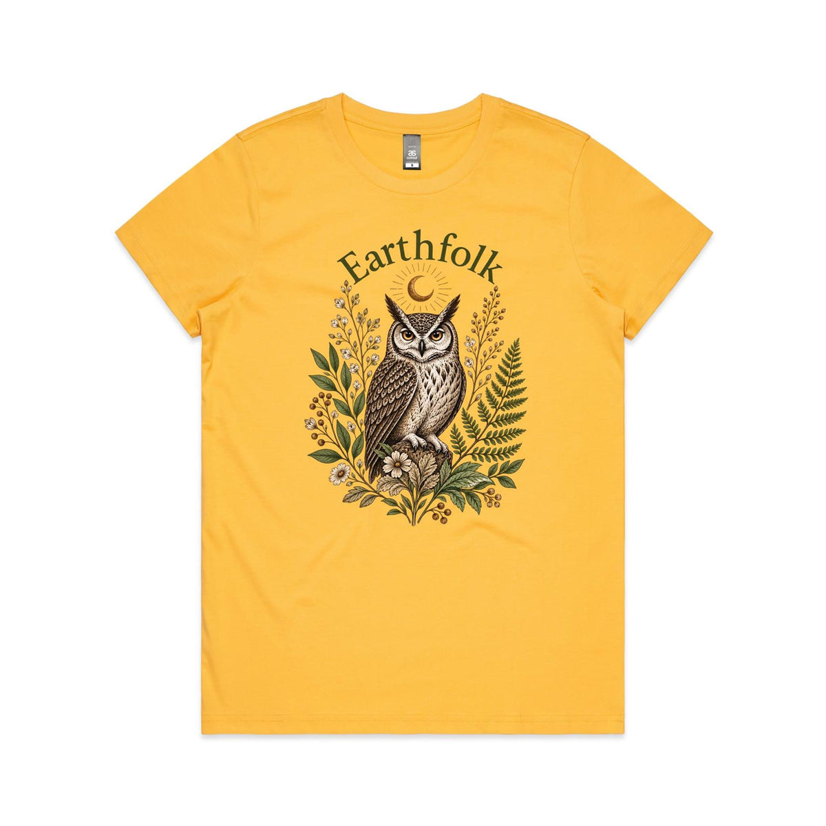Womens Owl Graphic T-Shirt - Earthfolk t-shirts