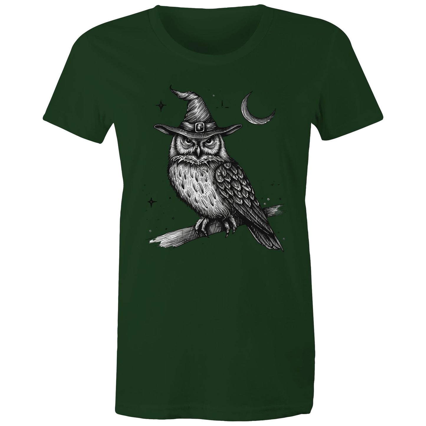 Women's Earthfolk T shirt - Owl magick