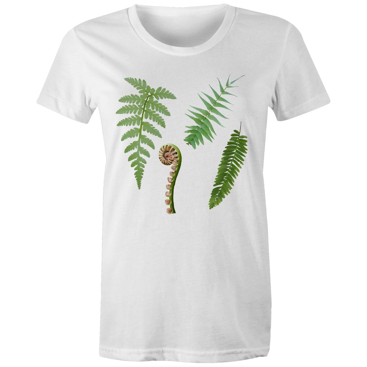 Women's Earthfolk T shirt -Ferns