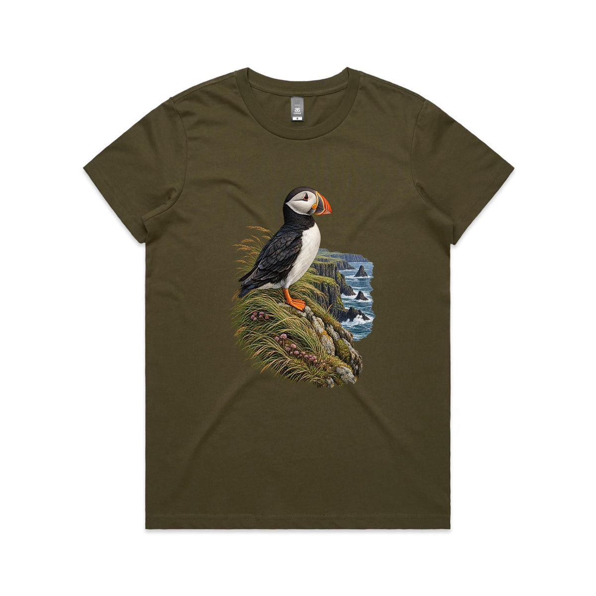 Women's Puffin Coastal Graphic T-shirt | Earthfolk
