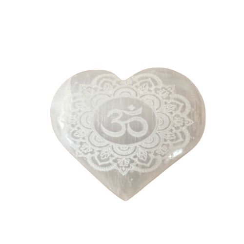 Selenite Heart 126gm Small