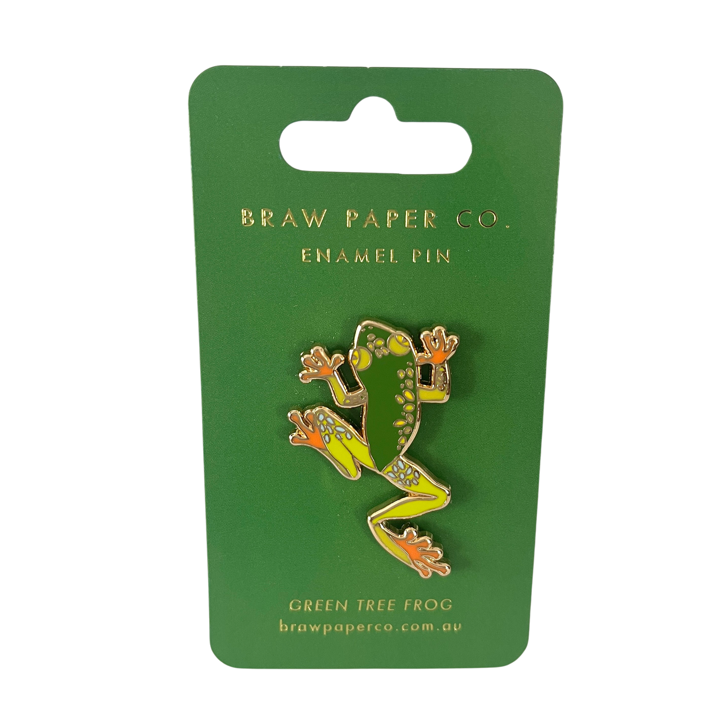 Green Tree Frog Enamel Pin
