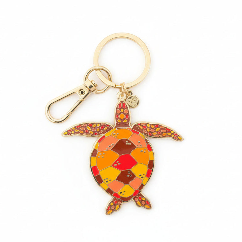 Sea Turtle Enamel Key Chain