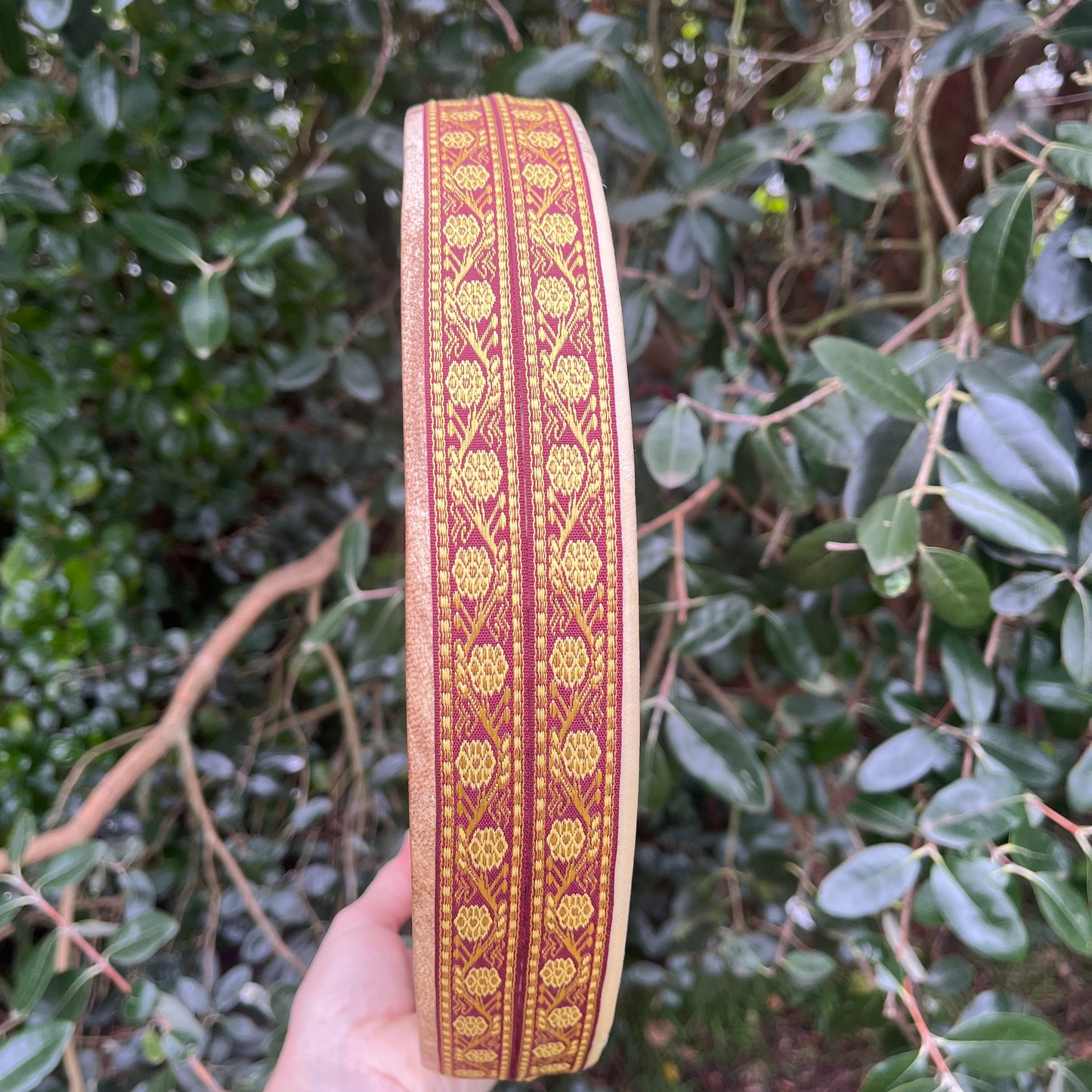 shamanic ocean drum with goat hide