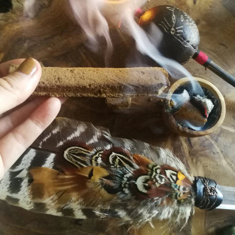 Tribe Earth Incense with feather wand