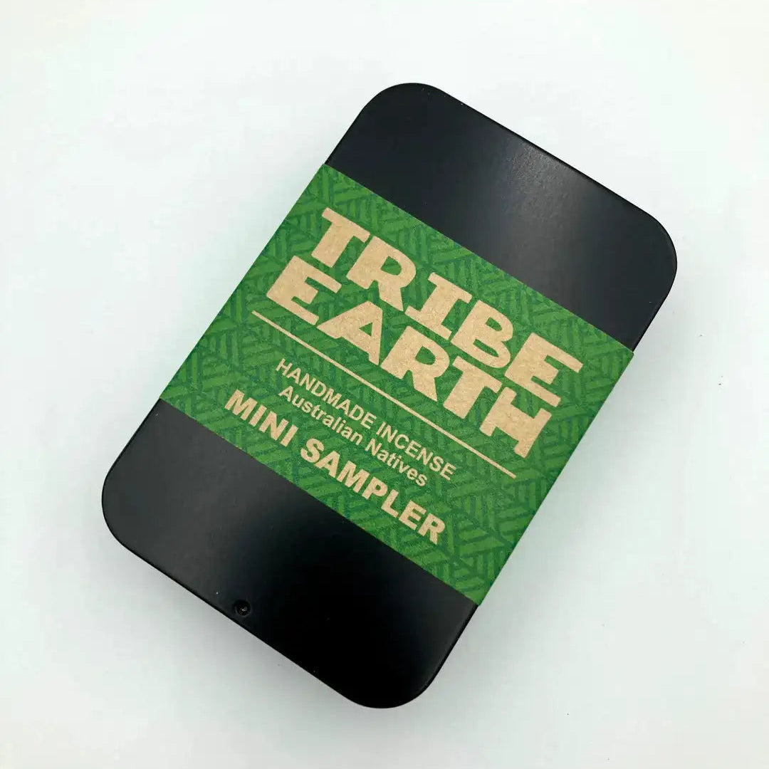 Tribe Earth incense mini sampler packaging on a white background
