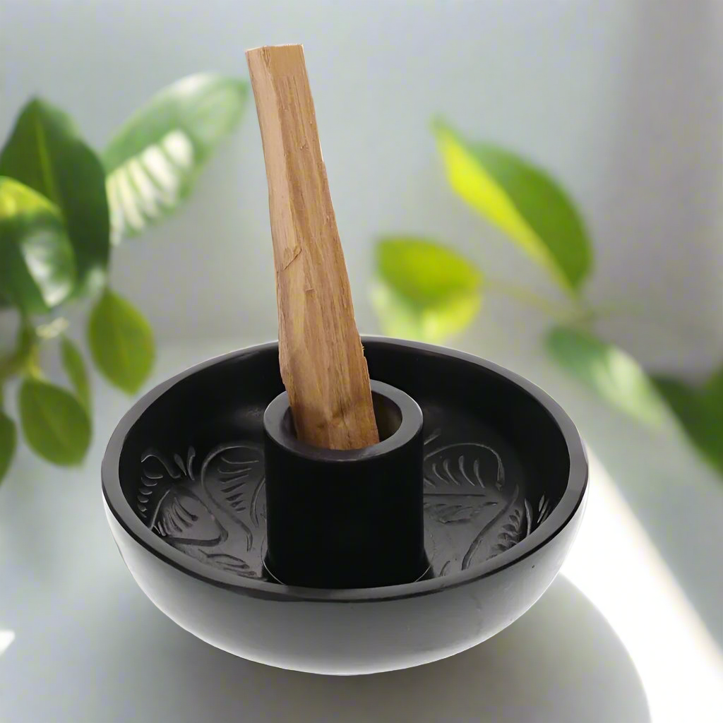 Soap Stone Palo Santo Holder - The Crescent Moon