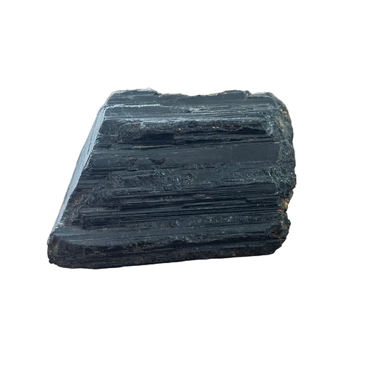 Black tourmaline rough