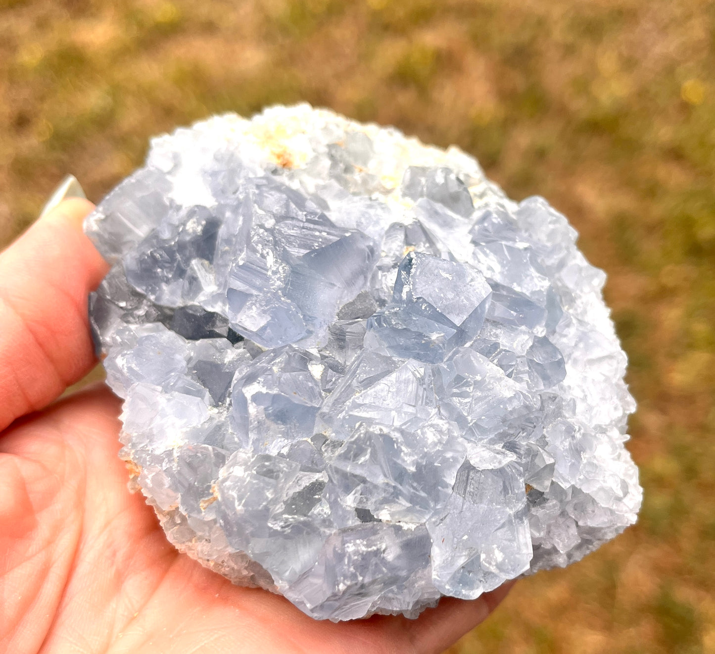 Celestite Crystal Cluster 340gm
