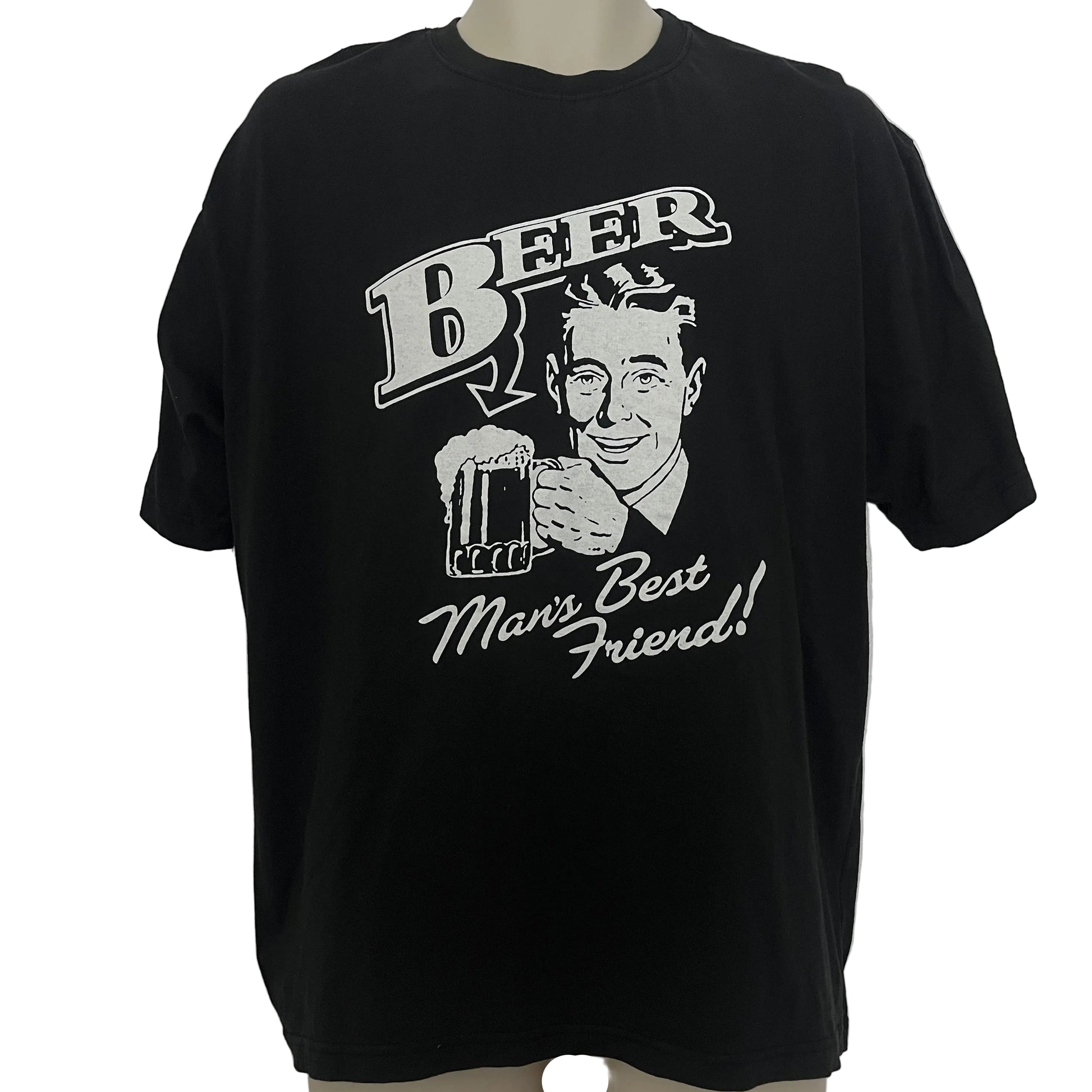 Funky Pre Loved T shirt - Beer! Mans Best Friend
