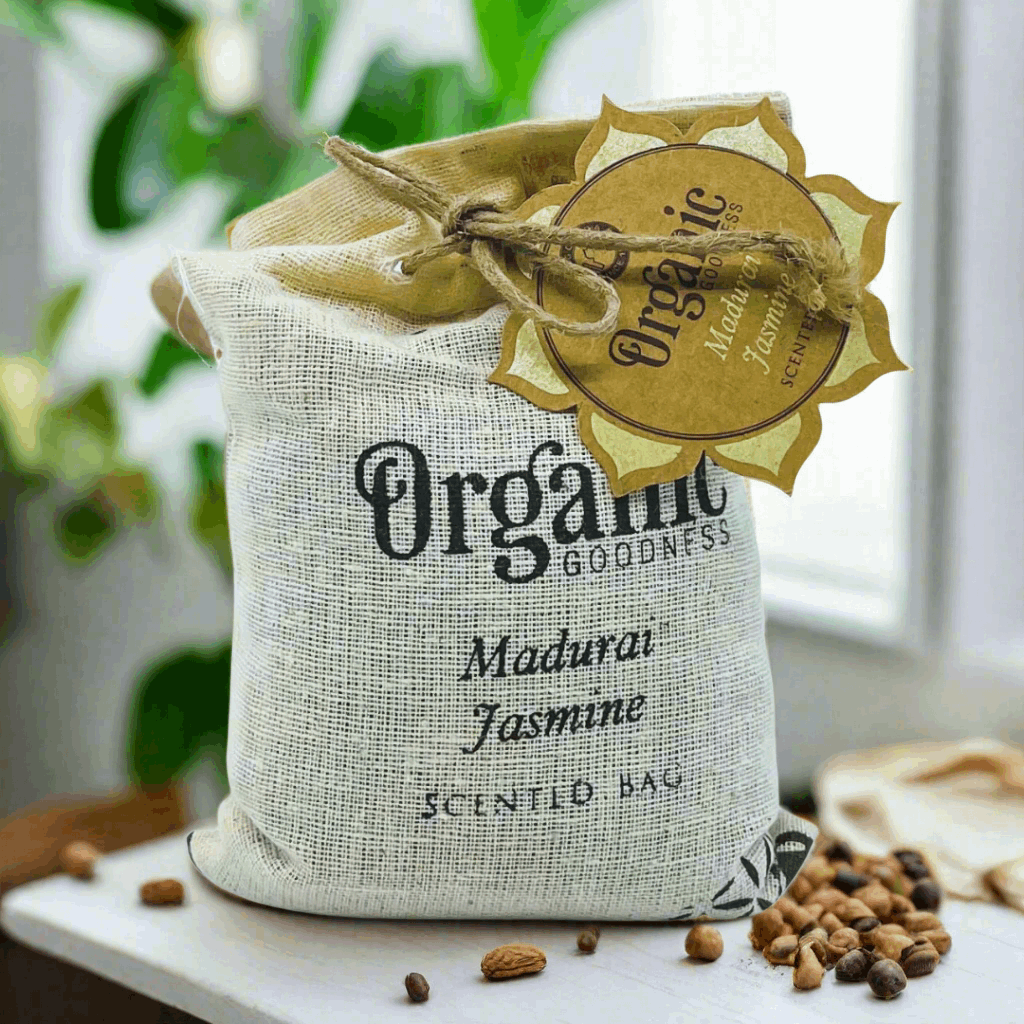 Scented Potpourri Bag - Madurai Jasmine - The Crescent Moon