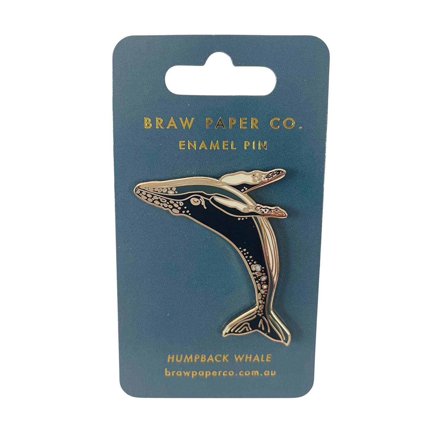 Humpback Whale Enamel Pin