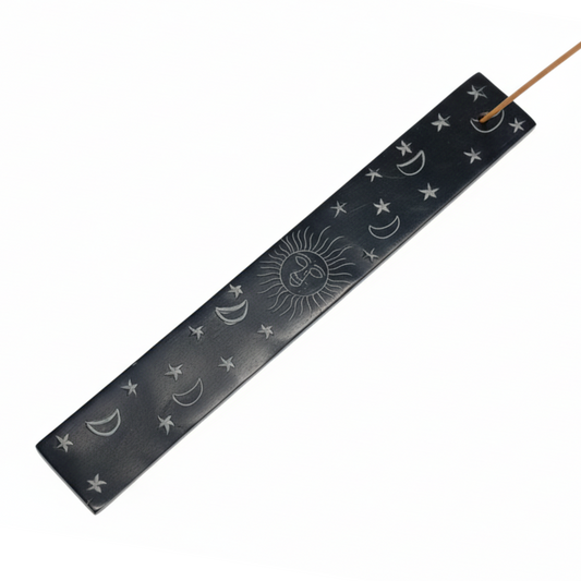 Incense Holder - Soap Stone -Sun & Moon