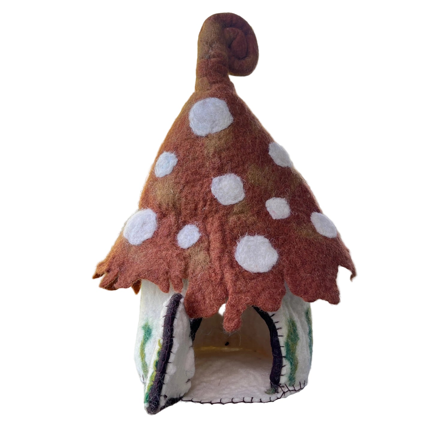 Felt Fairy Houses Australia - Brown mushromm house