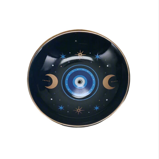 Ceramic Incense Holder - Celestial Evil Eye