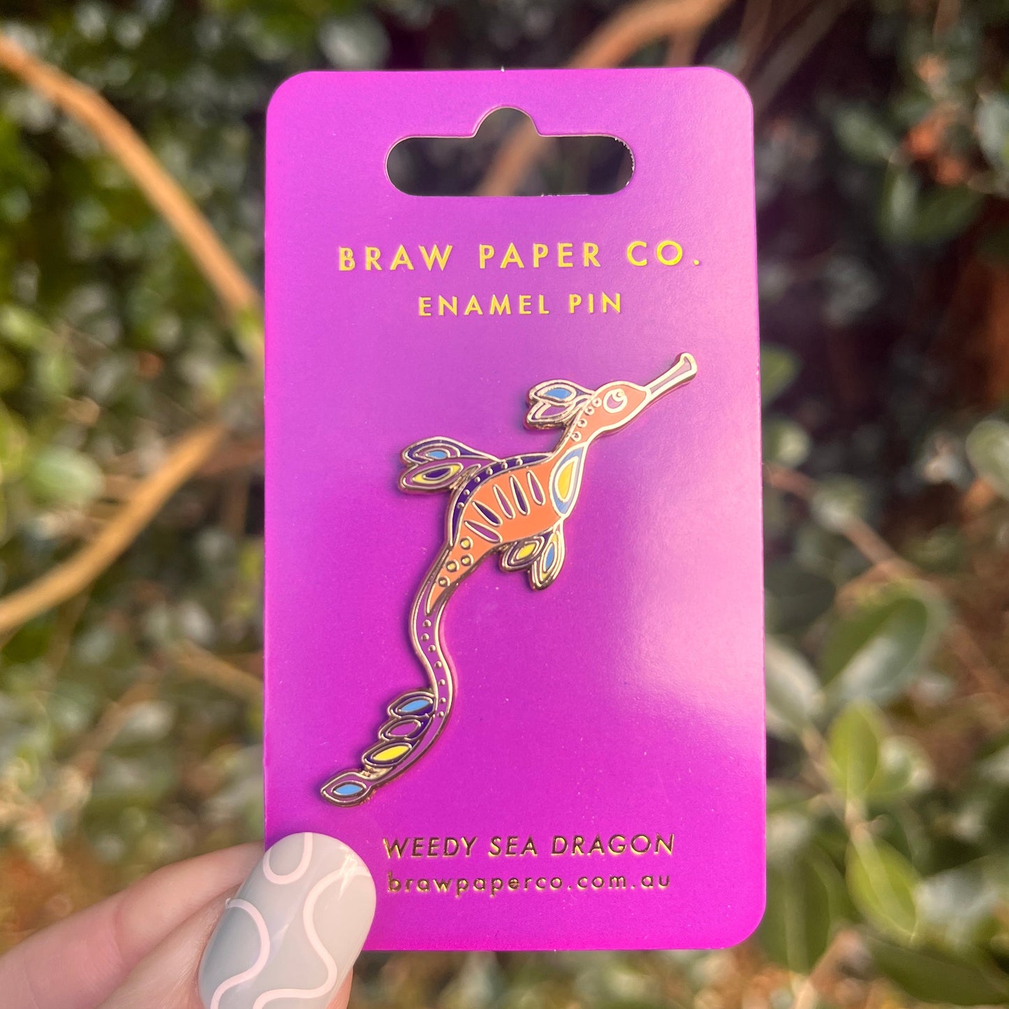 Weedy Sea Dragon Enamel Pin