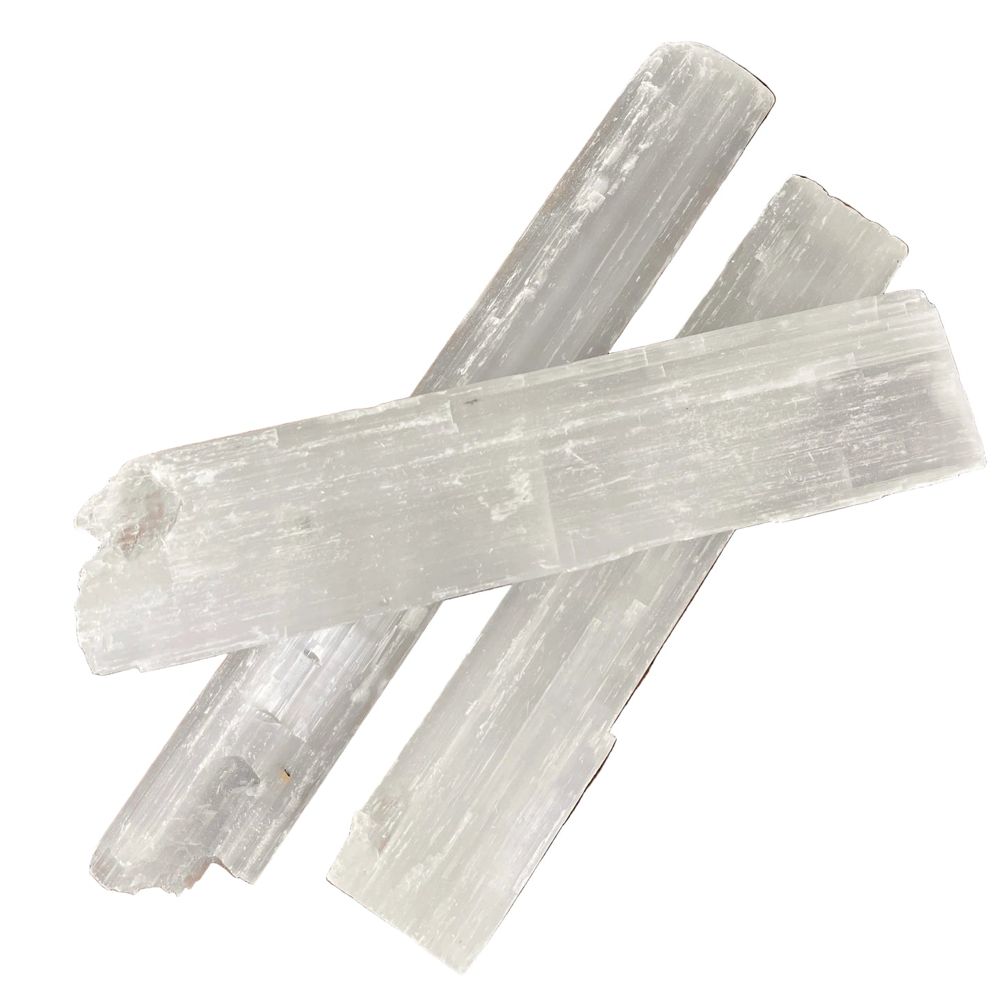 Selenite crystal wand