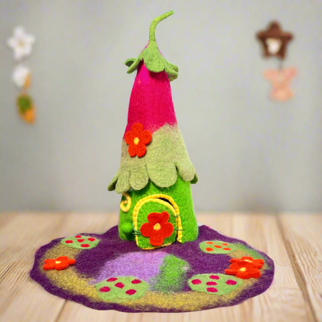 felt fairy house - The Crescent Moon
