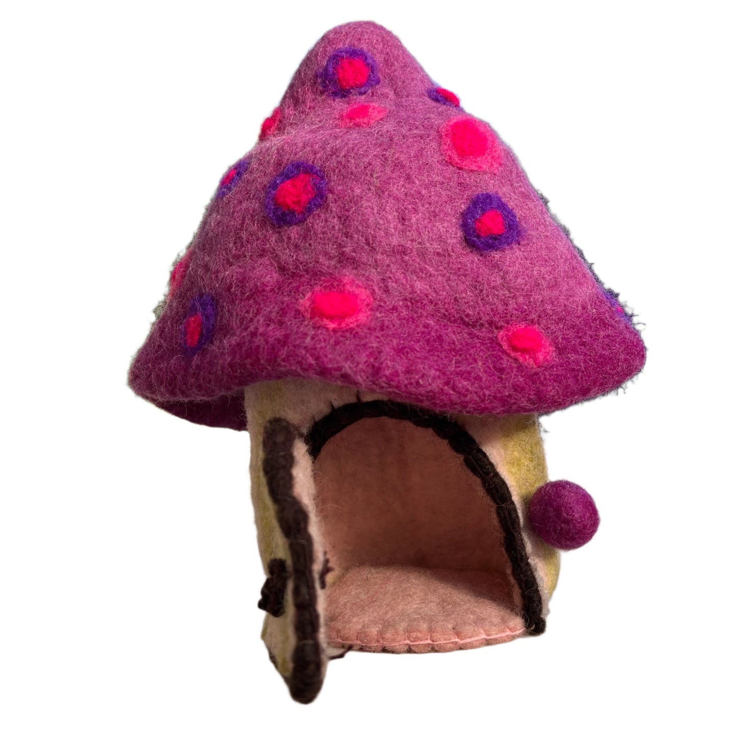felt fairy house