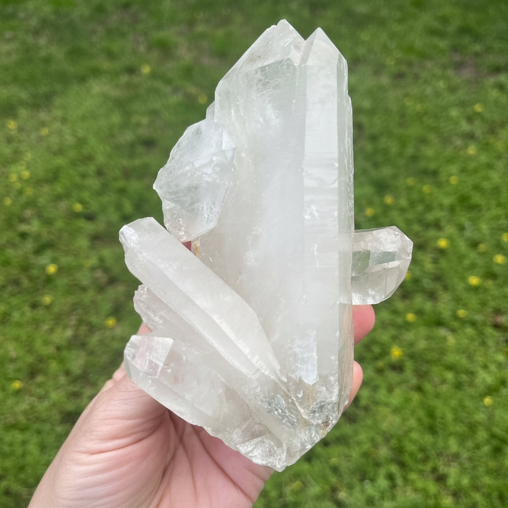 clear quartz cluster
