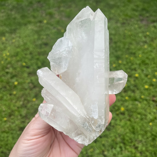 clear quartz cluster