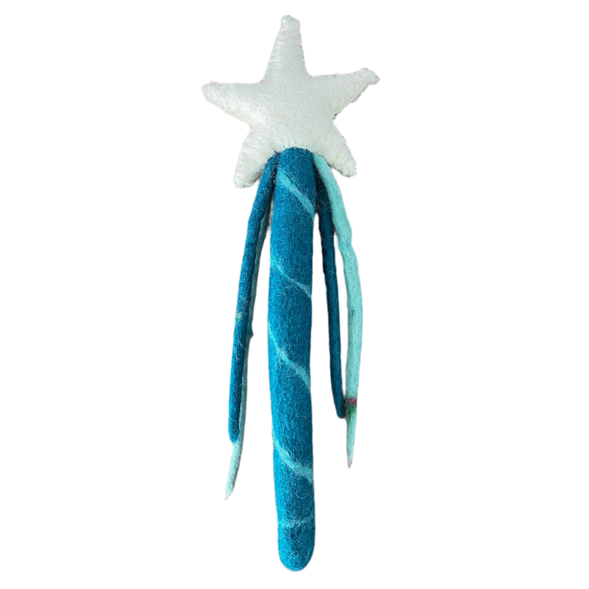 Felt Fairy Wand Blue Potion- Felt Toys - The Crescent Moon