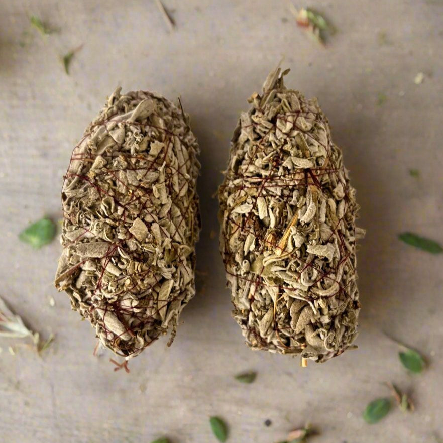 Australian Organic White Sage and Frankincense Smudge Stick - The Crescent Moon