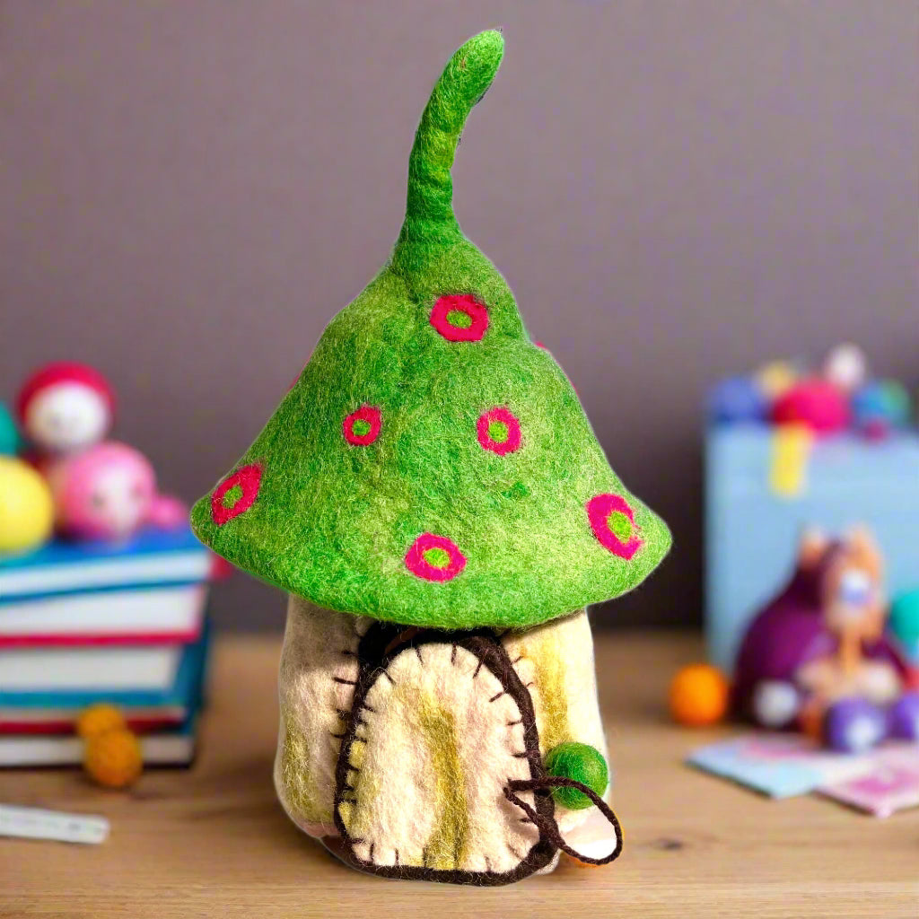 felt fairy houses