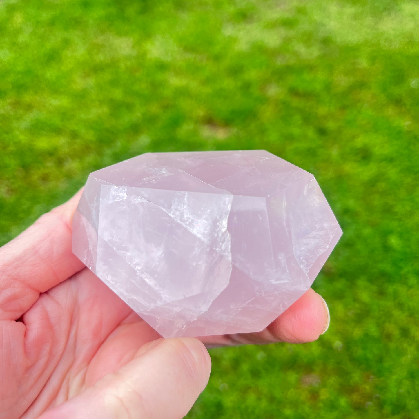 Rose Quartz Crystal Polished Freeform 328gm