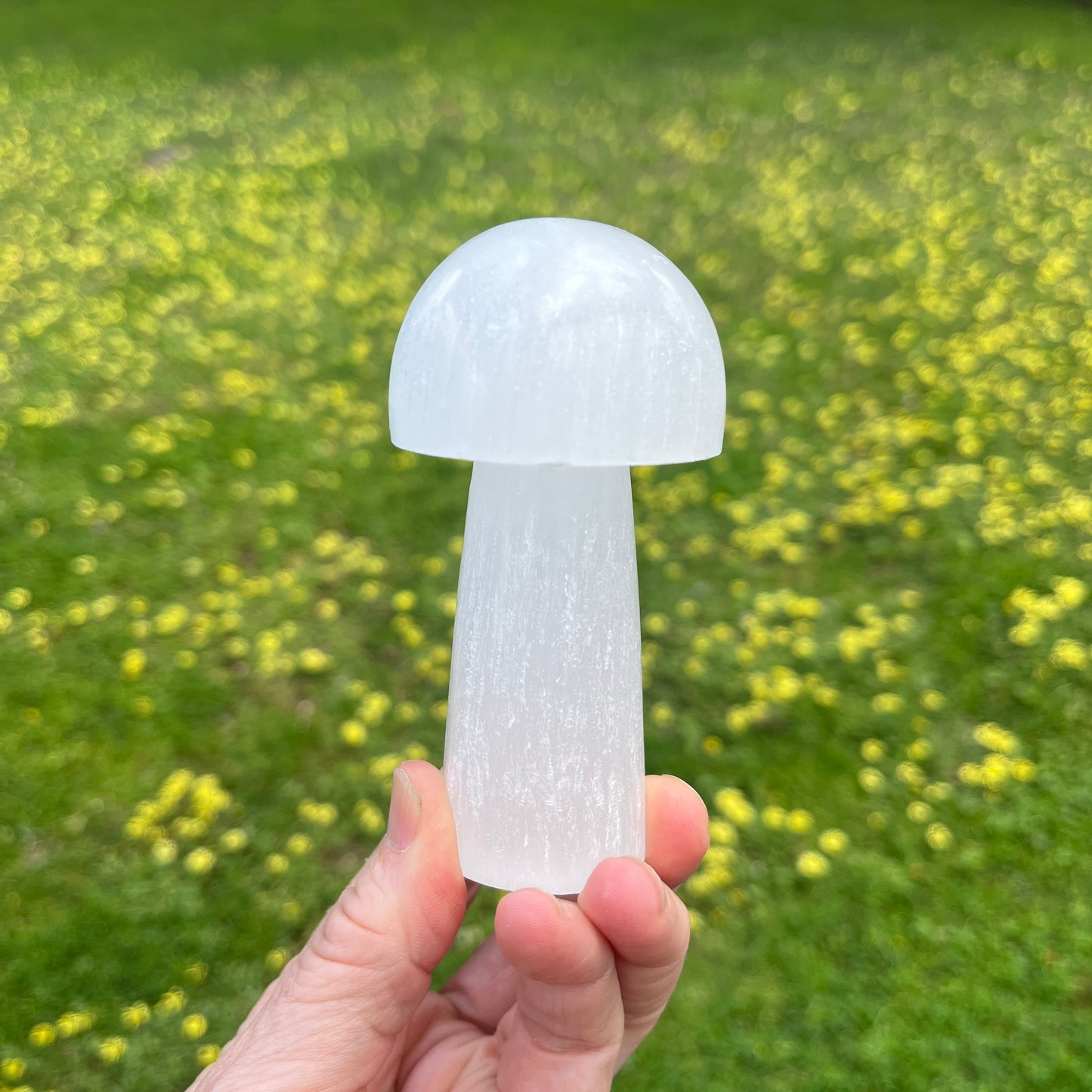 Selenite Crystal Mushroom