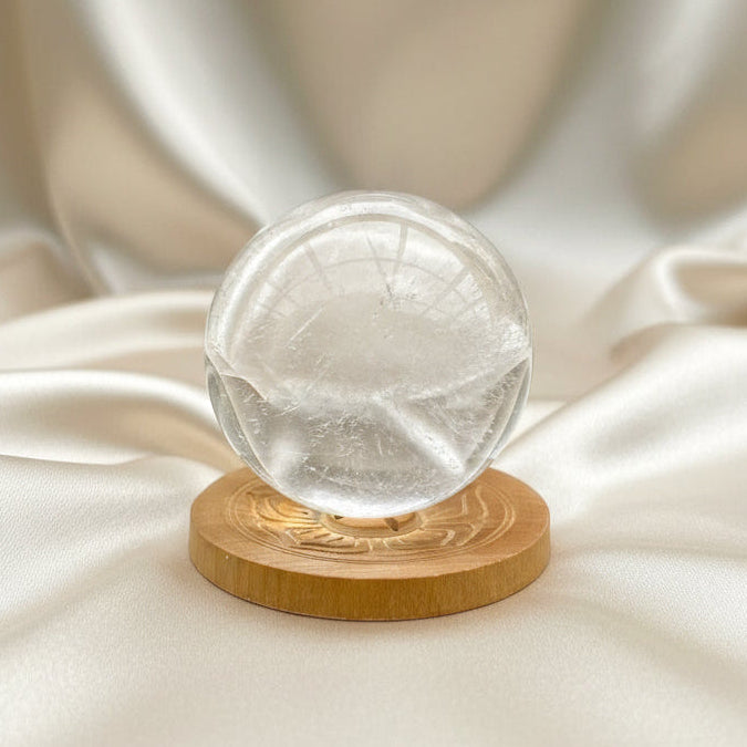 Clear Quartz Crystal Sphere - 6cm-330gm