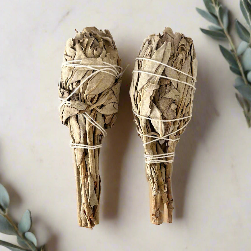 White Sage Smudge Stick Small - The Crescent Moon