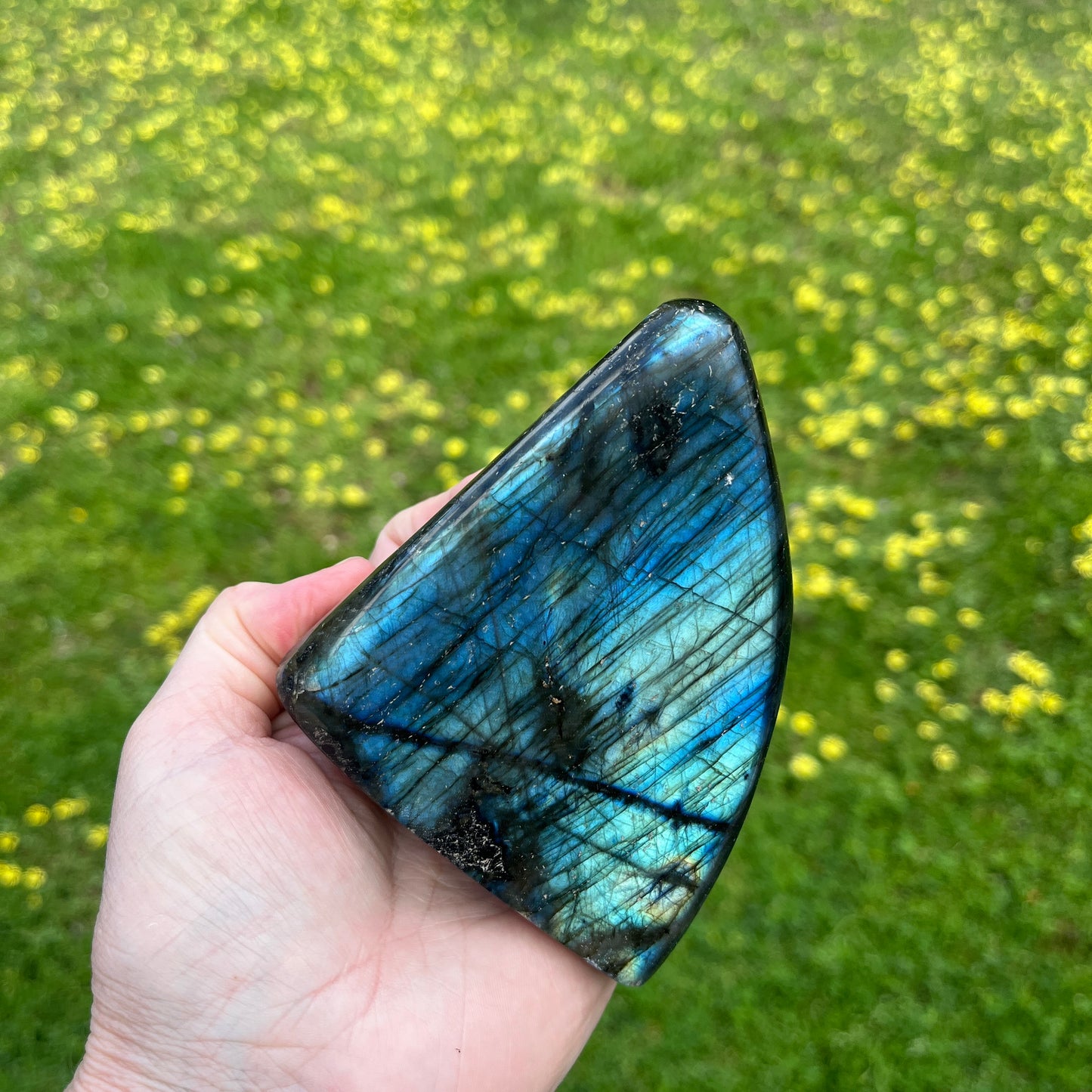 Labradorite Crystal - Polished Freeform 492gm