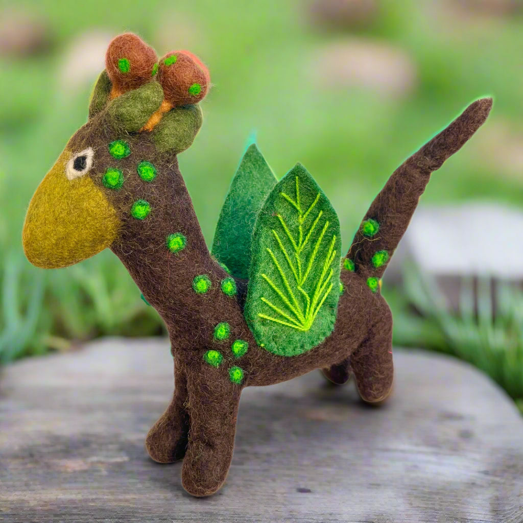 felt tots felt earth dragon