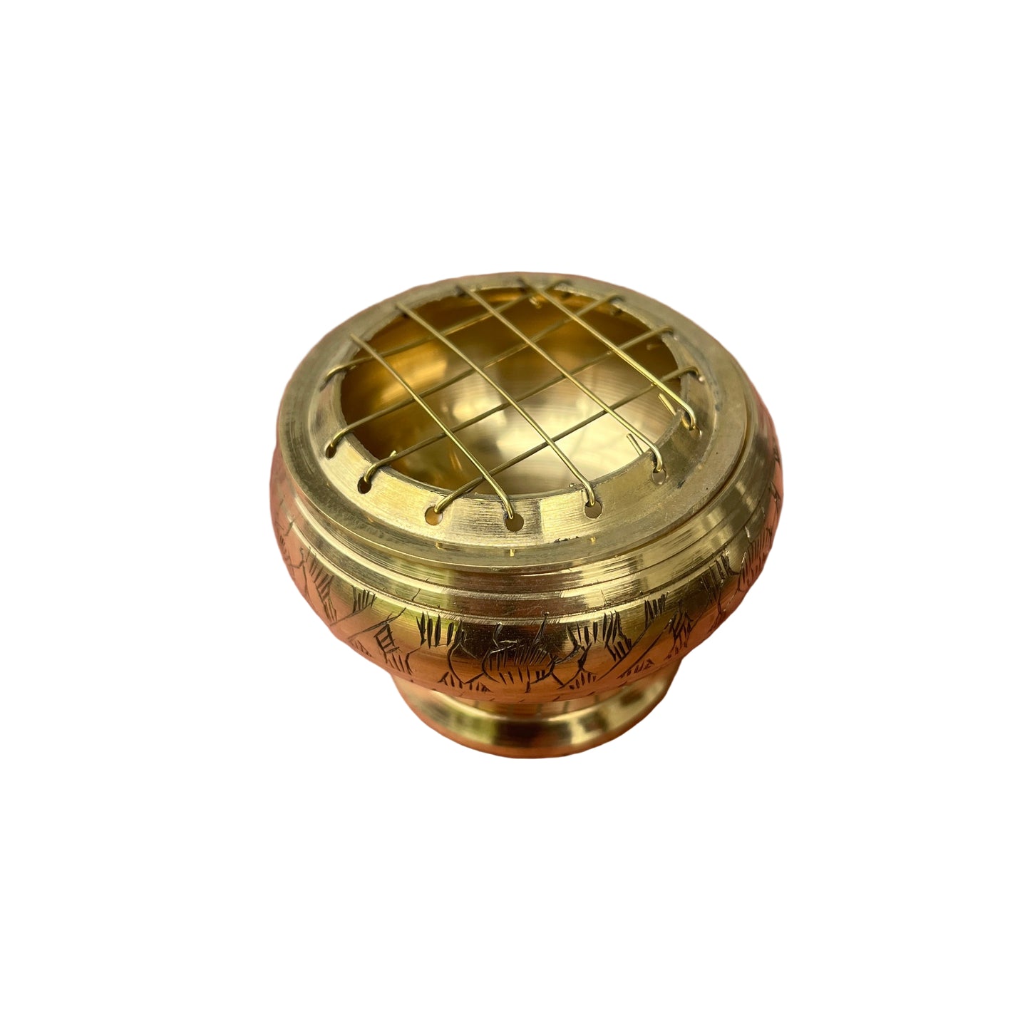 Brass Charcoal Burner 5x4cm
