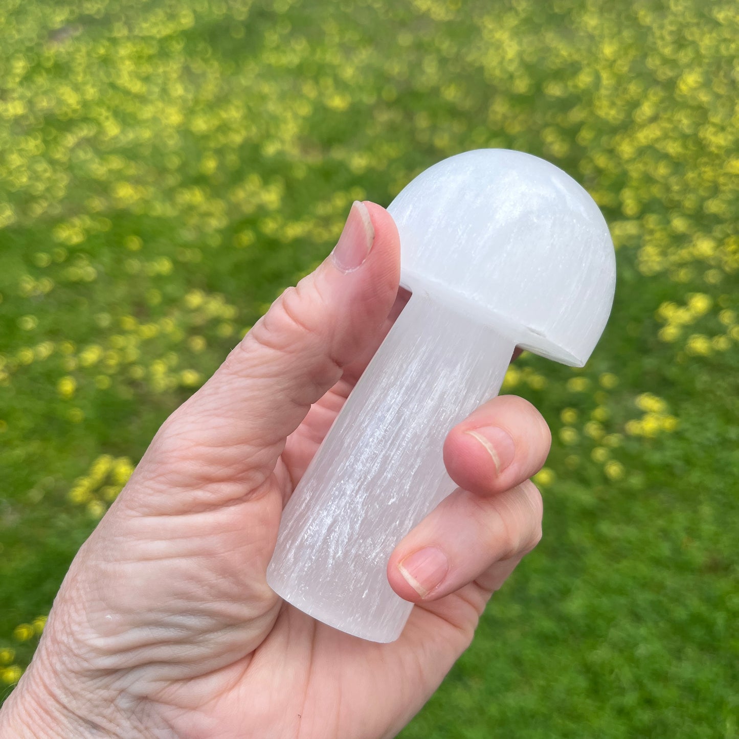 Selenite Crystal Mushroom