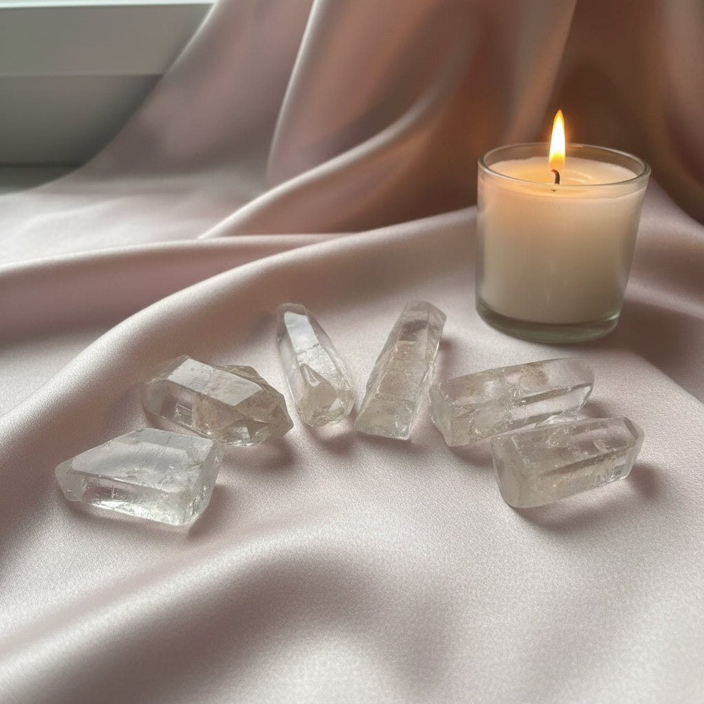 Set of clear crystal points 